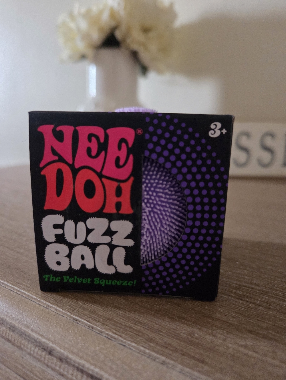 NeeDoh Fuzz Ball Soft Squeeze Toy – Purple Color. Authentic